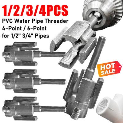Rohrgewindeschneidwerkzeug Integriertes Innen-Außen-Rohrgewindeschneidwerkzeug Bohrmaschinenkompatibles PVC-Rohrgewindeschneider-Set