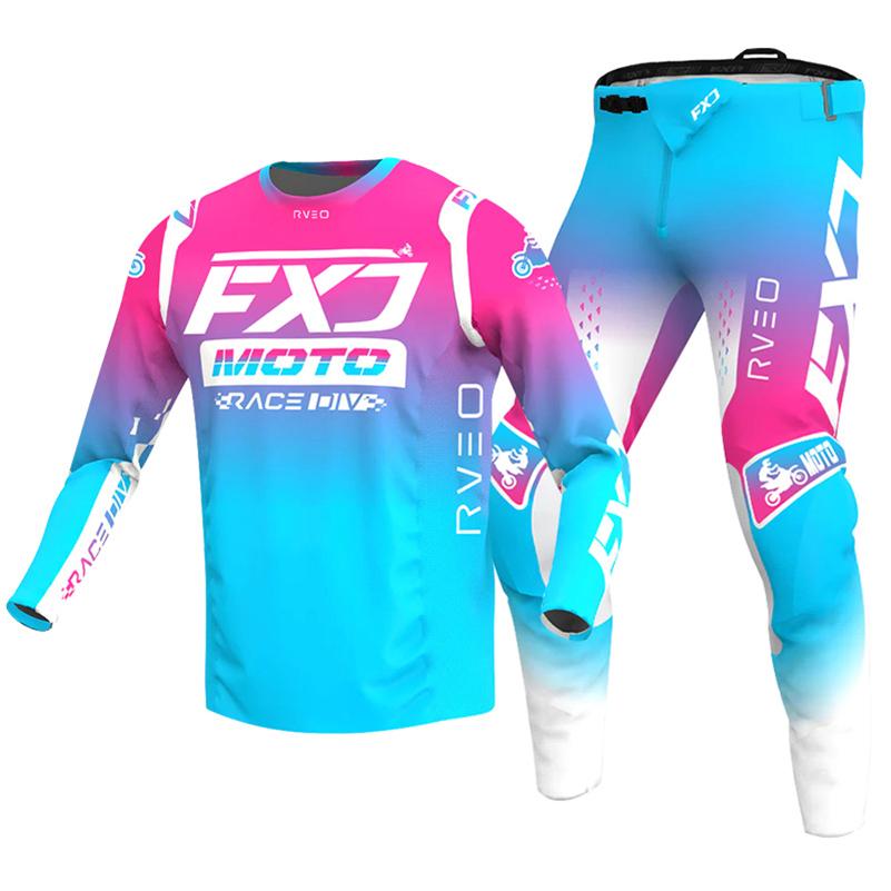 Zestaw motocrossowy dla dzieci 4 5 6 7 8 9 10 11 12 13 lat Młodzież Dziecko Motocykl Chłopiec Dziewczynka Jersey Spodnie Zestawy kombinezon wyścigowy Off-road Enduro MX MTB