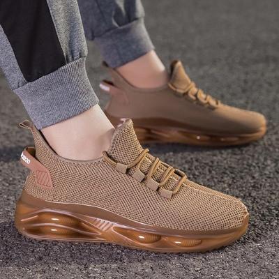 Hochwertige Frühling und Sommer Neue Flache Leichte Herren Flying Mesh Herren Freizeitsportschuhe Atmungsaktive Vulkanisierte Schuhe