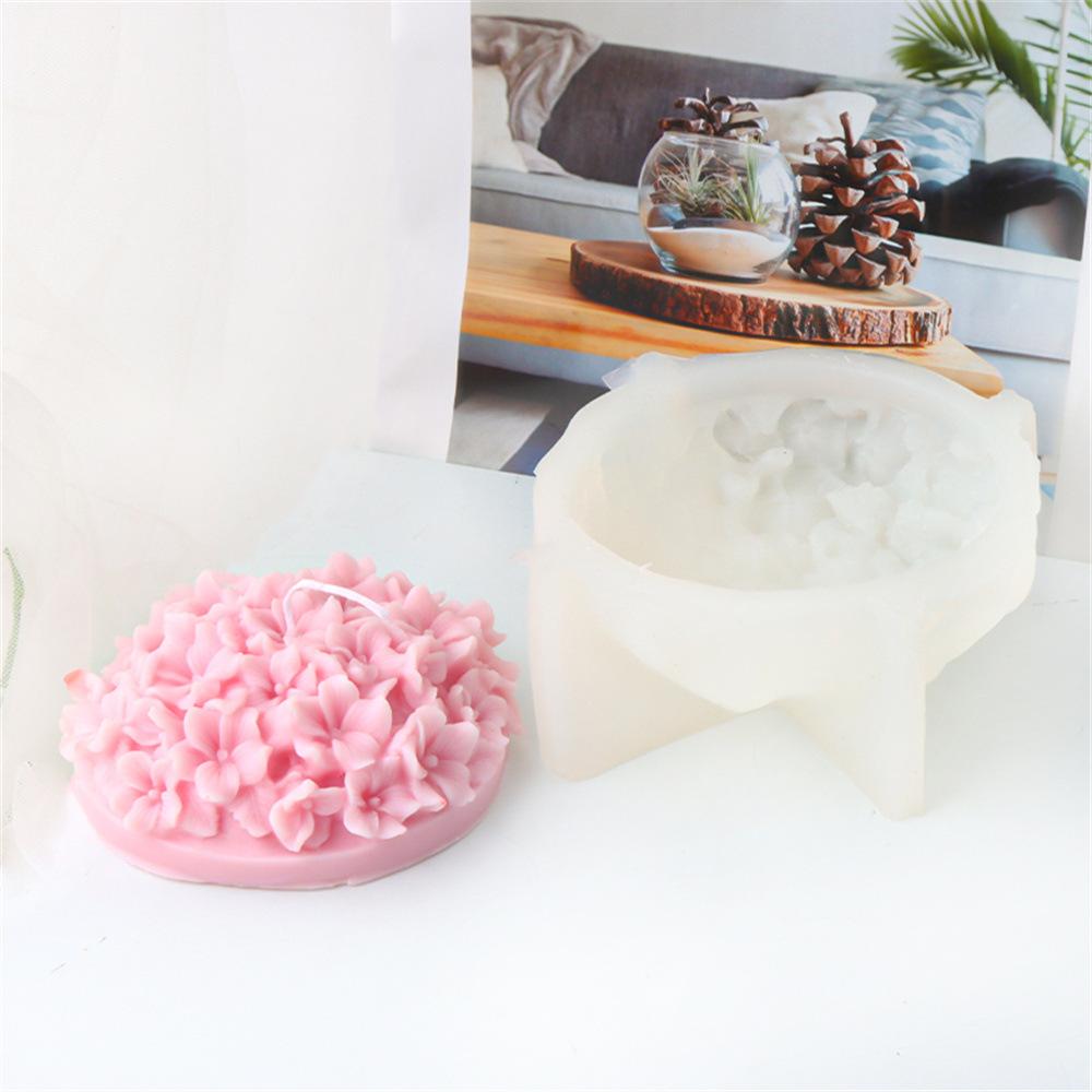 DIY Rose Lily Vase Silicone Candle Mold 3D Simulation Pottery Aromath Wax Resin Mold Cake Baking Tool Wedding Decoration Gift