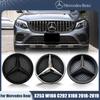 Hot Car Sticker For Mercedes Benz GLC X253 GLE W166 C292 GLS X166 16-19  Black OE Style EmblemsCar Grille Emblem 3D Badge Front 