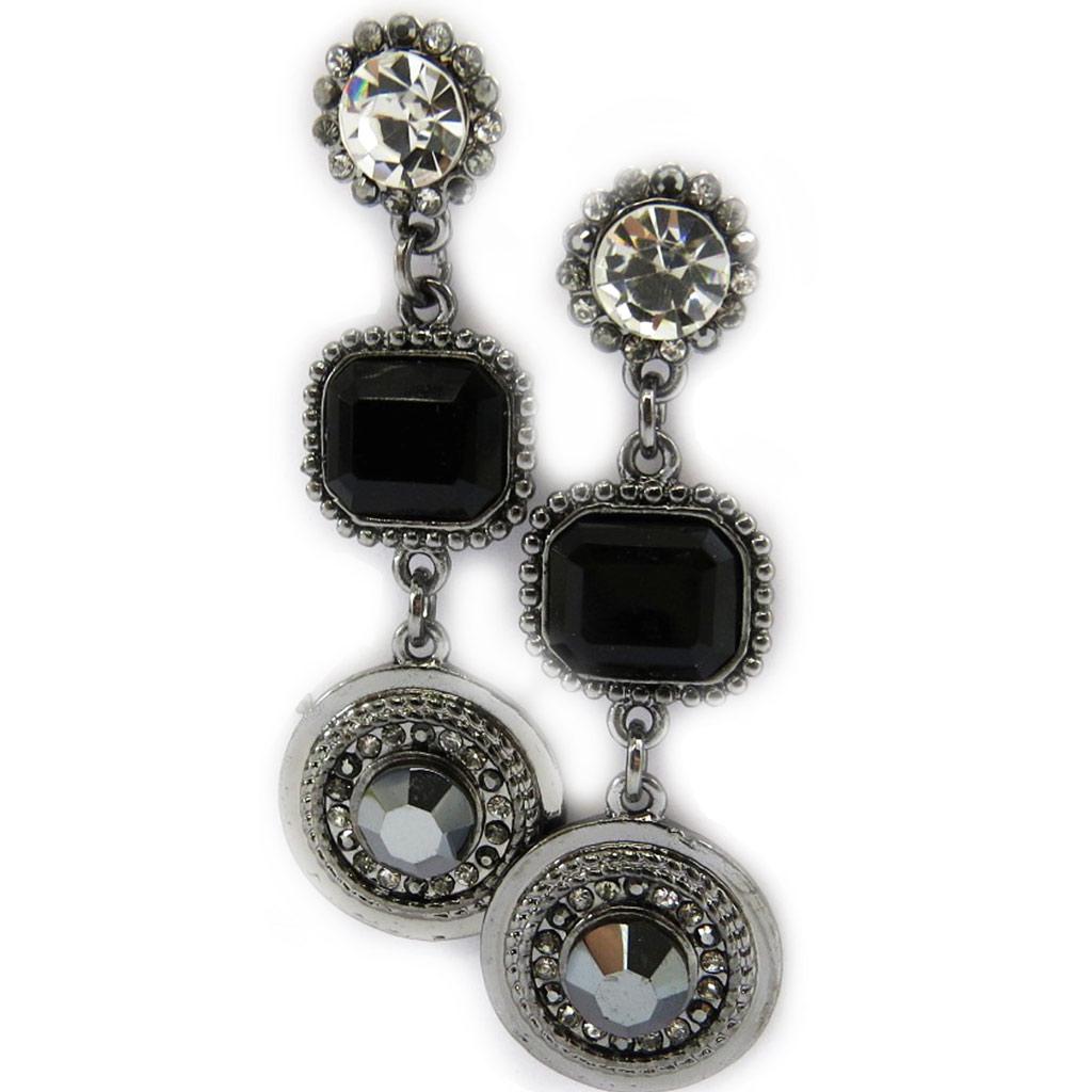 NOA [G8297] - Gray 'Sissi' Designer Earrings