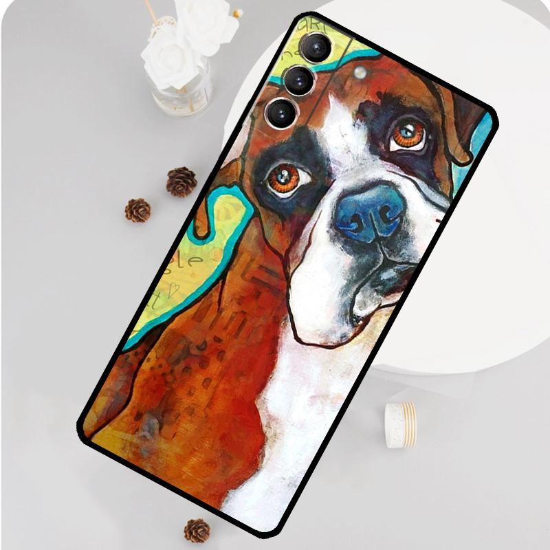 Boxer Hund Handyhülle Für Samsung Galaxy S25 S26 Ultra S20 S21 S22 S23 S24 Plus S10 S25 FE Funda Abdeckung