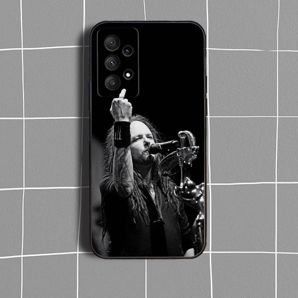 RockS Band K-Korn Phone Case For Samsung Galaxy A73,31,32,72,41,53,52,71,22,5G,Note,J7,8,9 Soft Black Cover