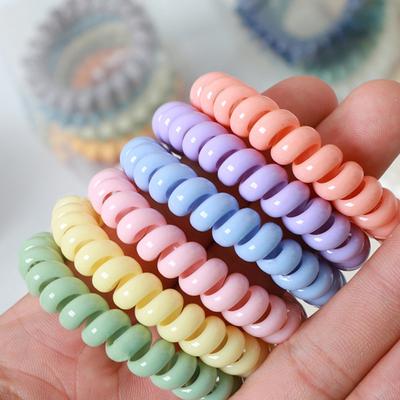 Soft Flexible Ponytail Holder Useful Spring Hair Band Girls Scrunchie