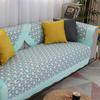 Cotton Sofa Cushion for All Seasons, Fabric Pastoral Leather Non-slip Cushion, Simple Modern All-inclusive Cover Cover