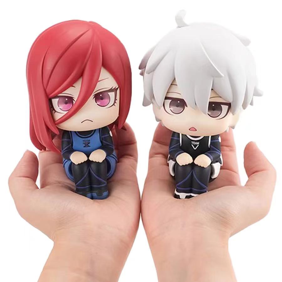 Figura Anime Blue Lock da 10 cm Guarda in Alto Isagi Yoichi/Nagi Seishiro Action Figure Bachira Meguru Figurine Modello da Collezione Bambole Giocattoli