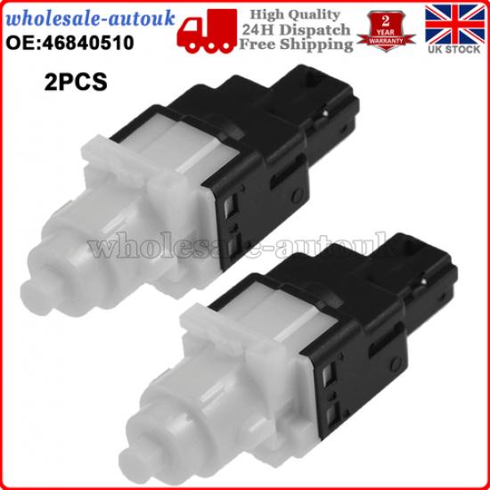 2PCS Brake Light Switch For FIAT PUNTO EVO 1.2 1.4 1.3D 08 12 46840510 60669020