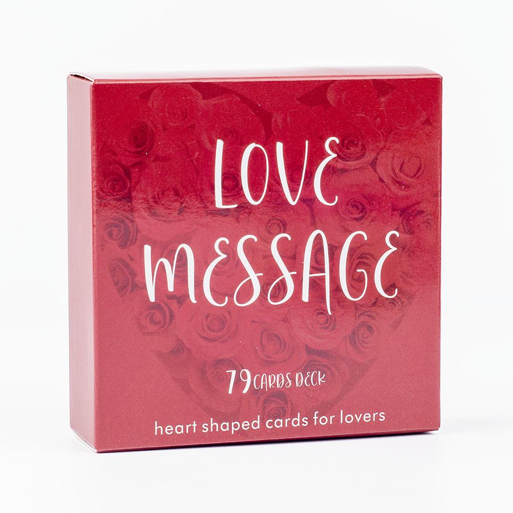 Love Message Oracle Cards 79Cards Heart-Shaped Leisure Entertainment Game Tarot Card