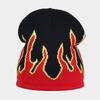 Autumn New Knitted Hat Men's Hip-hop Fashion Flame Jacquard Pullover Hat Winter Outdoor Cycling Hat Versatile Beanie