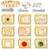 Vintage Golden Charm Zircon Butterfly Bow Cat Flower Italian Charm Links Fit 9MM Stainless Steel Bracelet Women DIY Making Gift