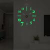 Kreative rahmenlose DIY Wanduhr Wandtattoo Home Stille Uhr Wohnzimmer Büro Wanddekoration