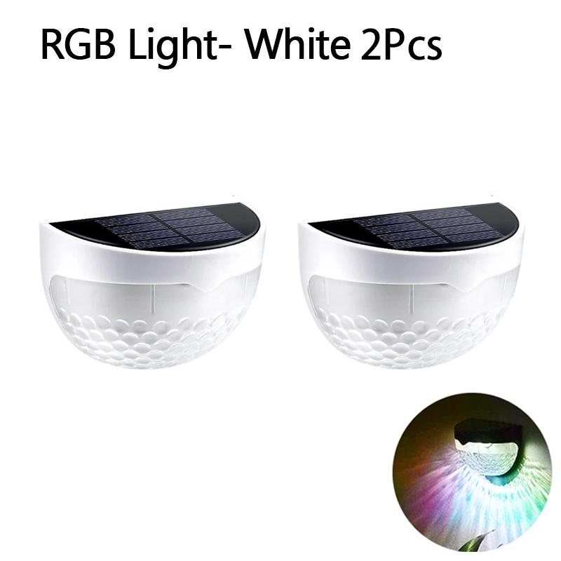 Solar Hedge Light 6LED Half Round Ladder IP65 Waterproof Courtyard Garden Balcony Wall Lamp Induction Decoration Lighting Bright