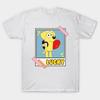 Men Black Print T-shirt Lucky No-Cut Transfer Paper Print Cotton Tshirt