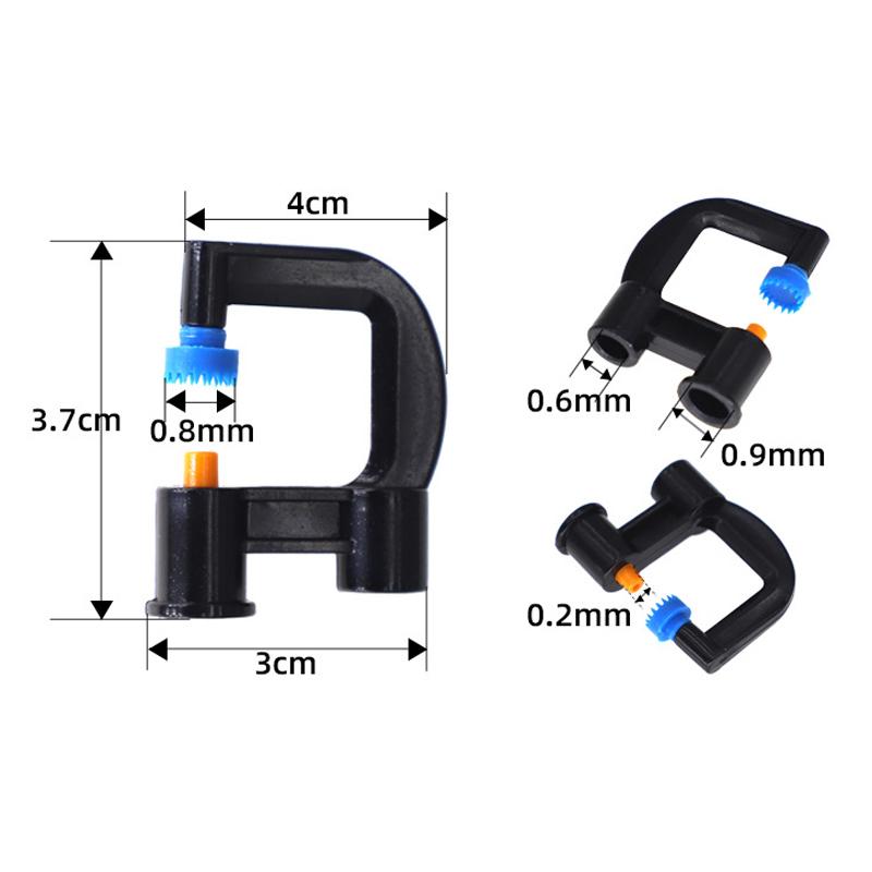 

20Pcs7.5Mm G-Type Serrated 360° Refraction Sprinkler Horticulture Greenhouse Irrigation Garden Orchard Flower Watering Nozzles