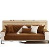 Winter Sofa Cushion Thickened Super Soft Plush Cushion Non-Slip Leather Sofa Backrest Cushion Cover Nordic Simple