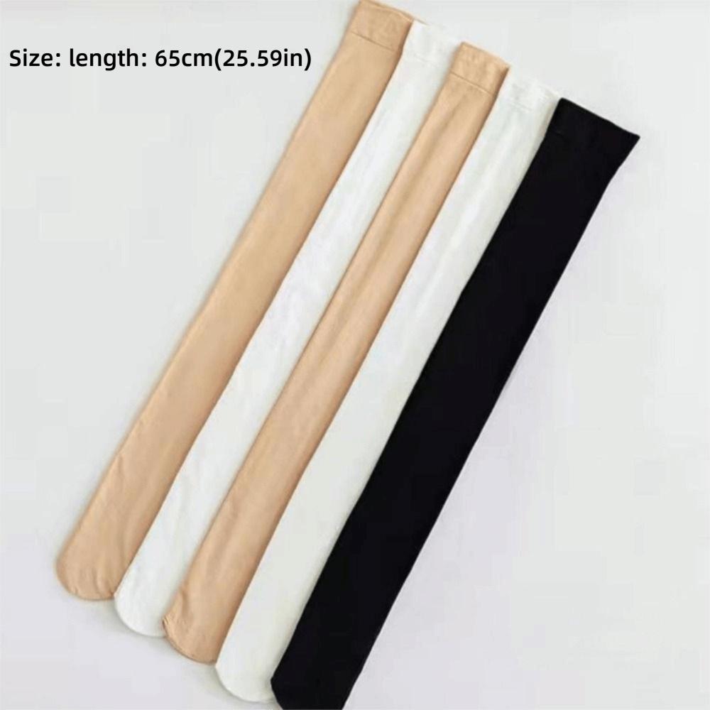 1Pair Trendy Velvet JK Long Socks Solid Color Widen Over Knee Stockings Lengthen Cosplay Uniform Knee Socks School Uniform