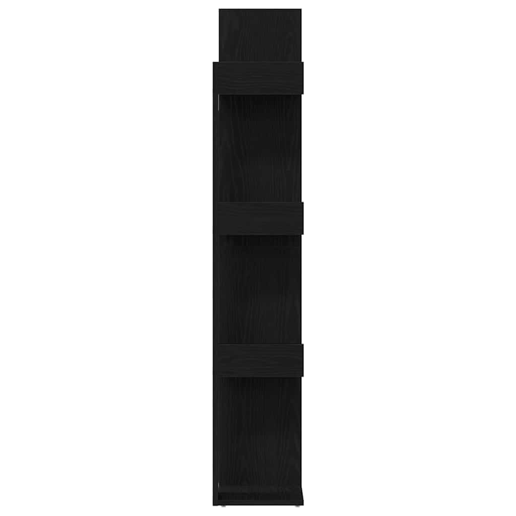 Bookshelf Black Oak Look 48 x 25.5 x 140 cm