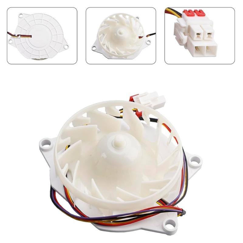 Easy to Install Refrigerator Fan Motor Replacement Part Plastic Texture Suitable for Various Fridge Models Repairing