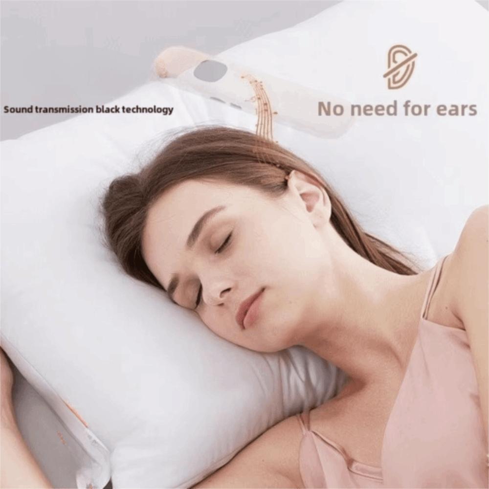 Rechargeable Under Pillow Speaker LED Display Sleep Speaker Bone Conduction Speaker Light Sleepers