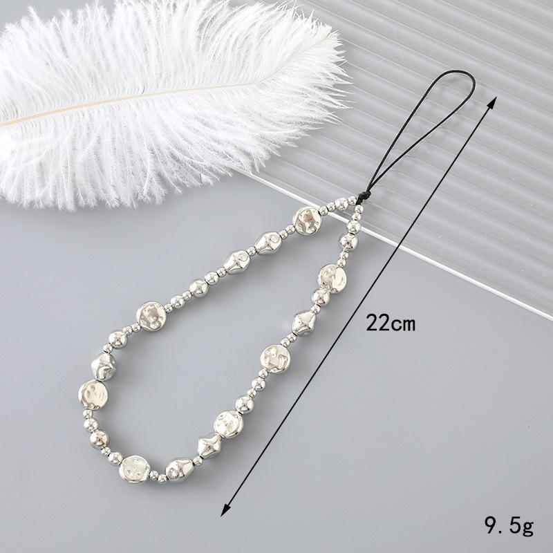 Pearl Bow Mobile Phone Strap Elegant and Durable Accessory