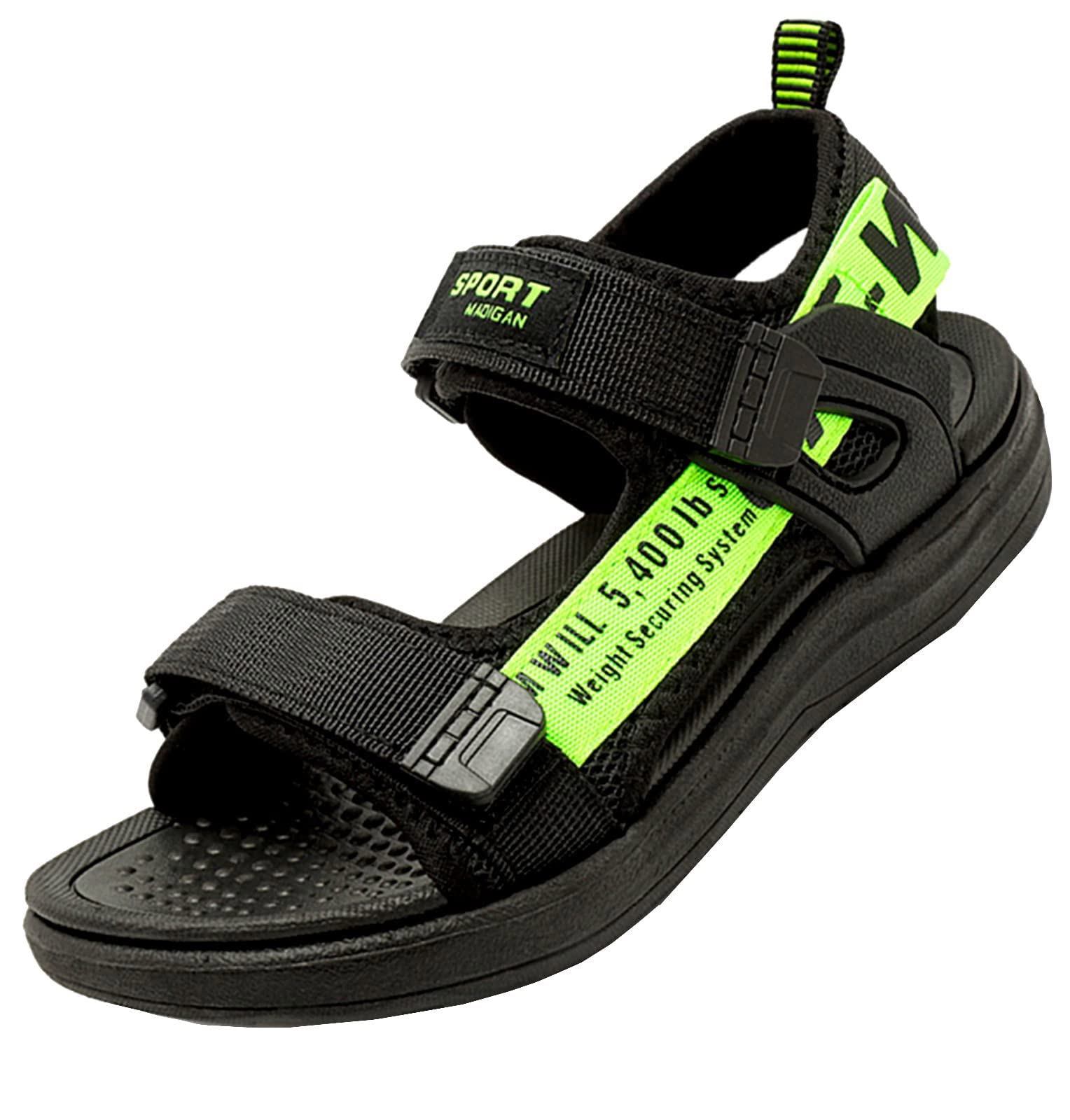 

Boys Kids Sports Boys Summer Large Easy to [WUIWUIYU] Sandals, Sandals, Shoes, Size, Lightweight, Walk, Amphibious, Children s Shoes, Green, 20.5cm