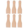 6 Stück Holzspatel Streicher Butterkratzer Sahne Kuchenspatel Raclette Streichwerkzeug Zuckerguss Glasur Wender Schaufel Küchenutensilien