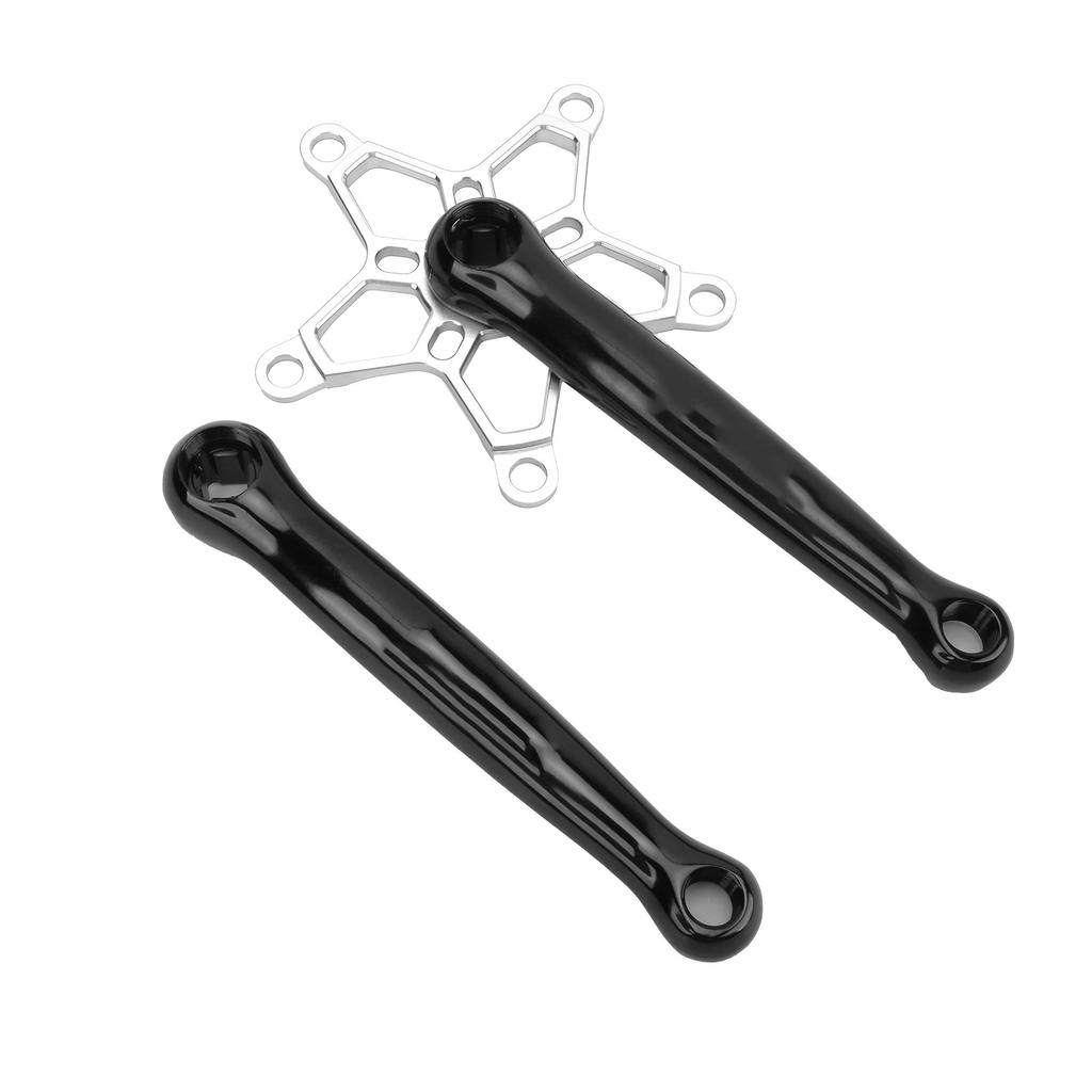 MEIJUN Mountain Bike Crankset 170 mm 130 BCD MTB Crankset Left Right Crank Arms SetSilver