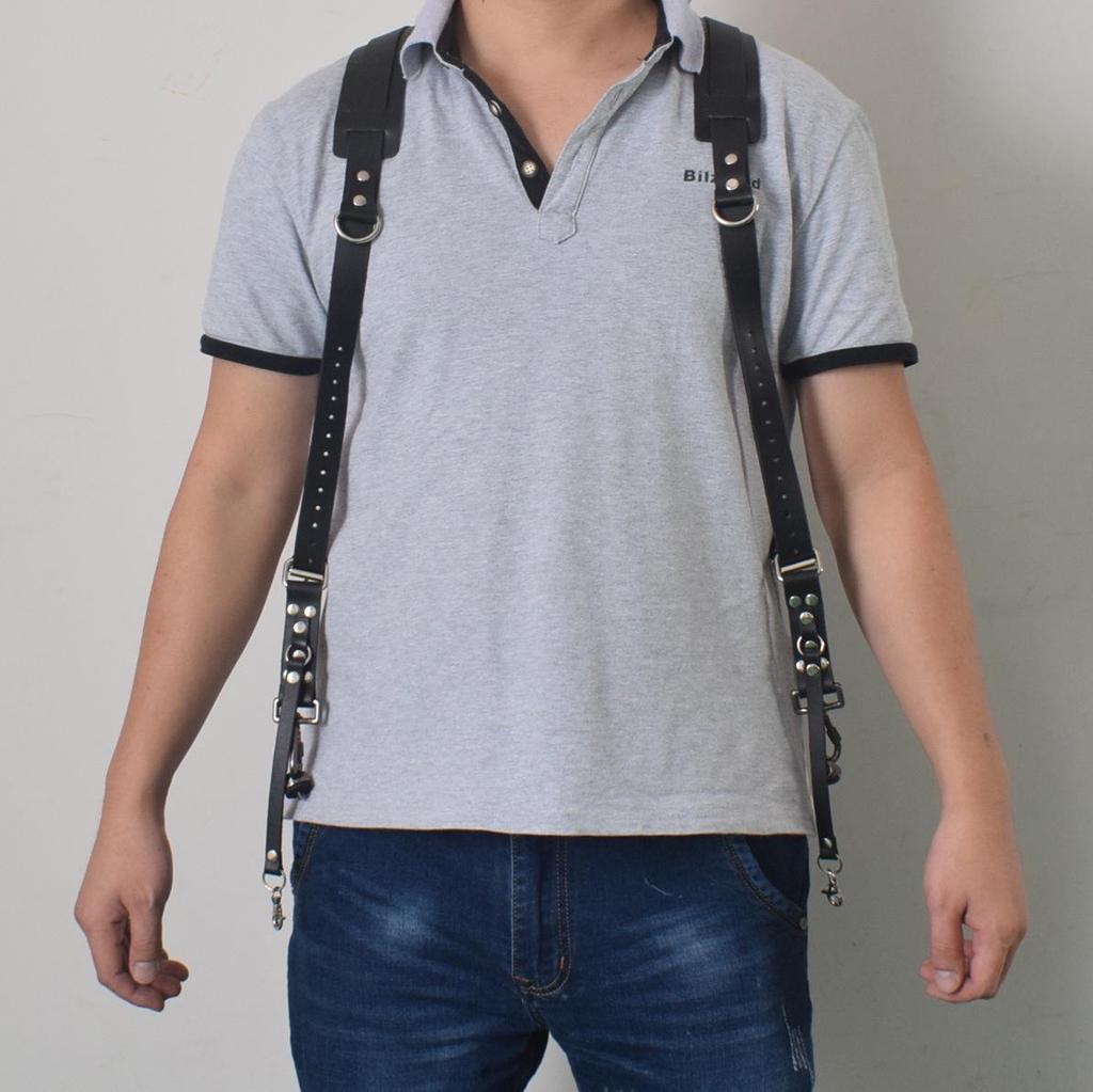 Verstellbarer Anti-Drop Rindsleder Kamera Schultergurt