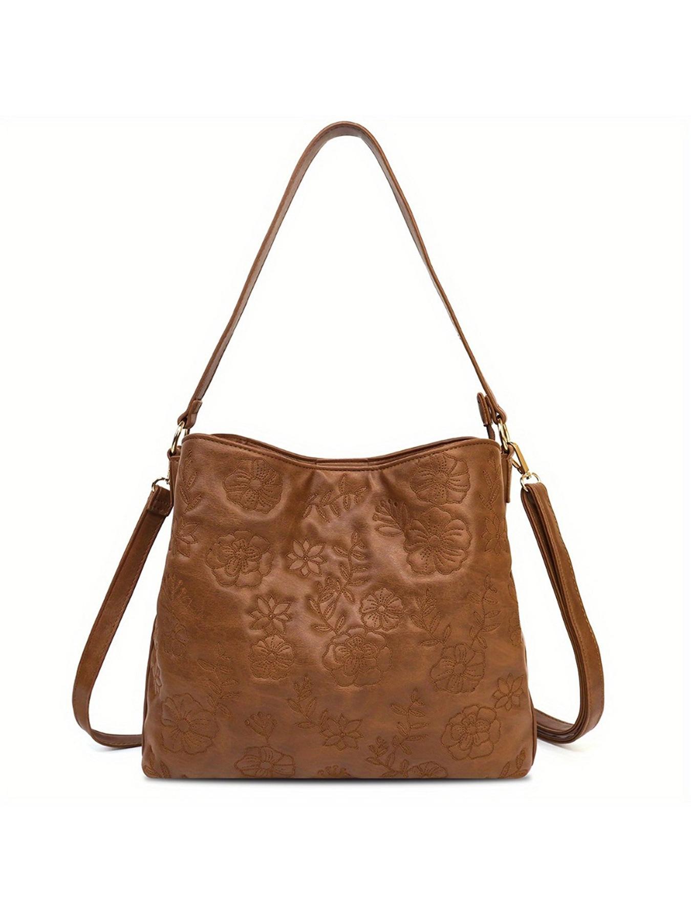 

Новая сумка-мессенджер с цветочным принтом для поездок на работу 29*10.5*26cm коричневый