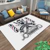 Segnaletica retrò per barbieria Tappeto Area Tappeto Grande per Soggiorno Camera da Letto Cucina Bagno Comodino Gioco Antiscivolo telecamere