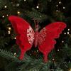 Simulation Christmas Butterfly Ornament Flocking Xmas Tree Decoration  Christmas Parties