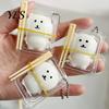 Focus Aid Toy 1/2/3Pcs Stress Relief Bear with Clear Box & Chopsticks, Cartoon Bento Anxiety Squeeze Toy, Slow Rising Sensory for Reduction Ball