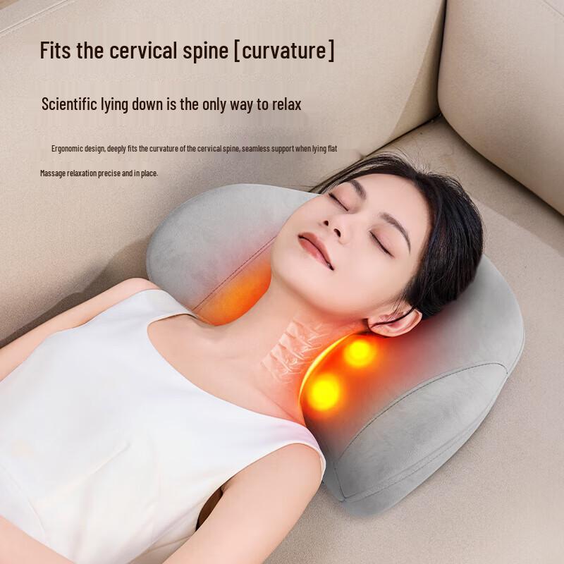 AUX Lumbar and Back Massager Pillow with Heat