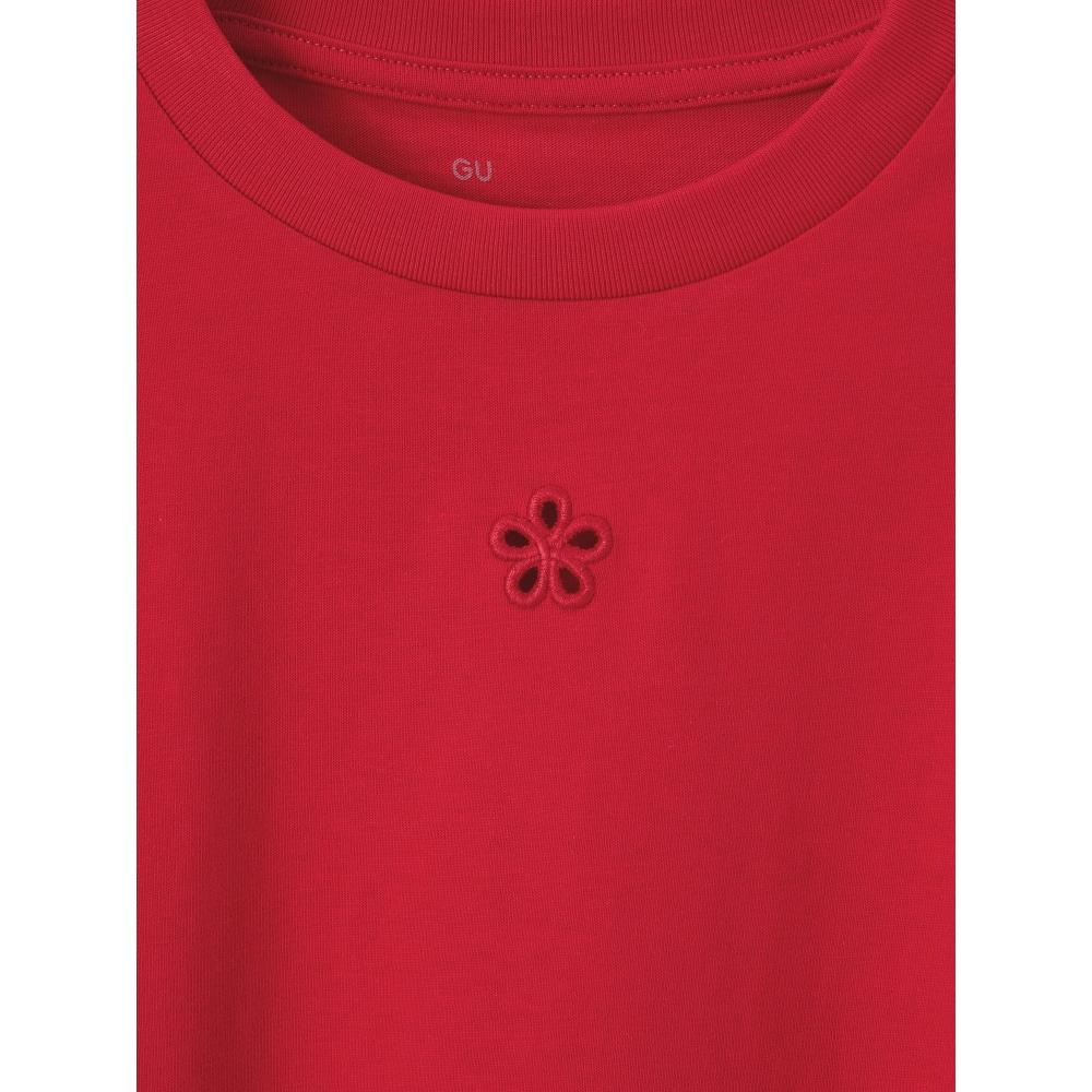 GU by Uniqlo Girls Cropped Cutout Tee