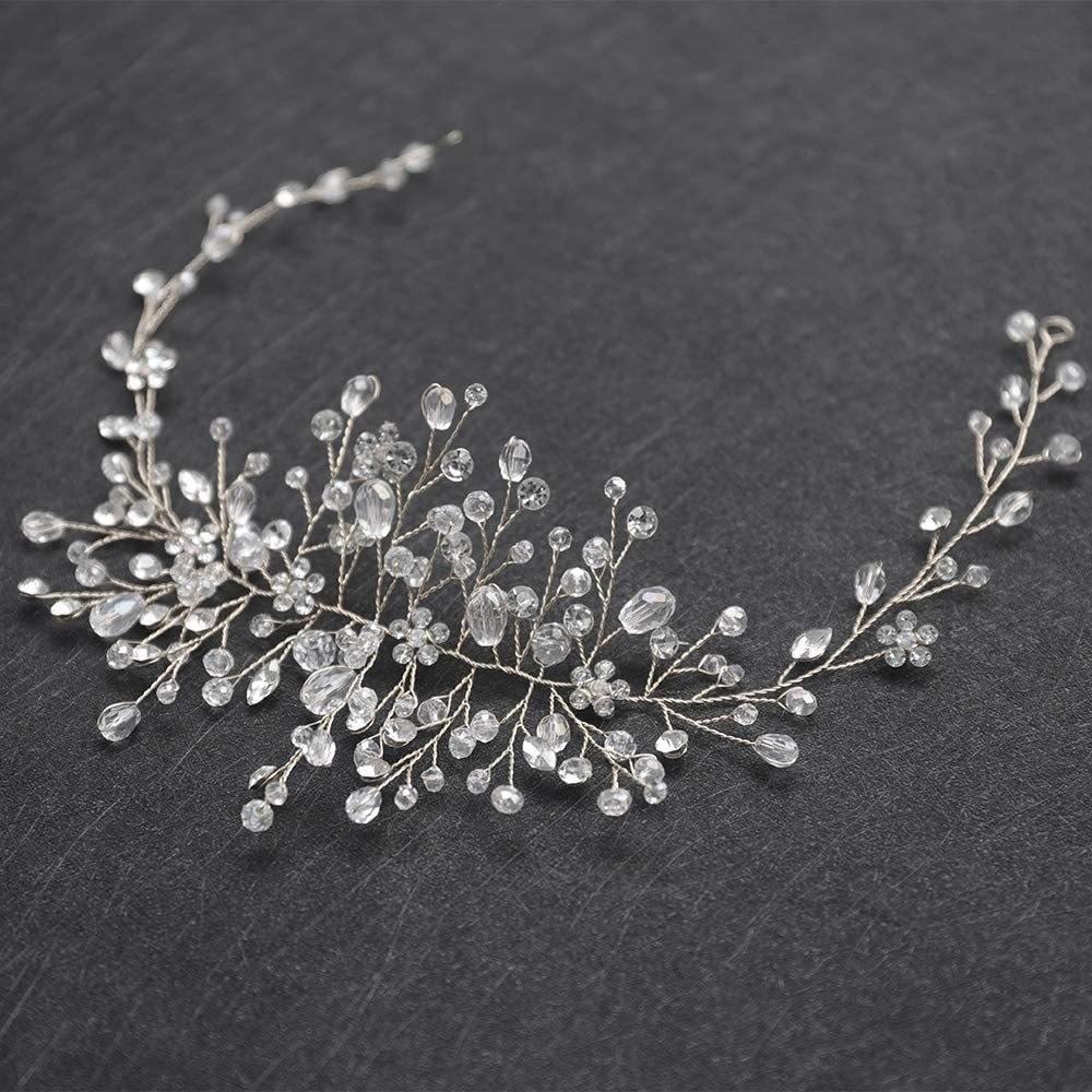 Sparkling Photography Headband Rhinestone Wedding Wreath Vintage Bride Headdress Women