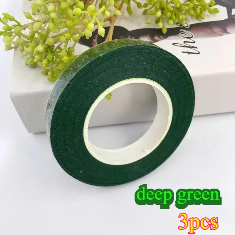 Bouquet Floral Stem Tape DIY Artificial Flowers Bouquets Tape Self-adhesive Wrapping Green Tape for Wedding Party Decor Supplies