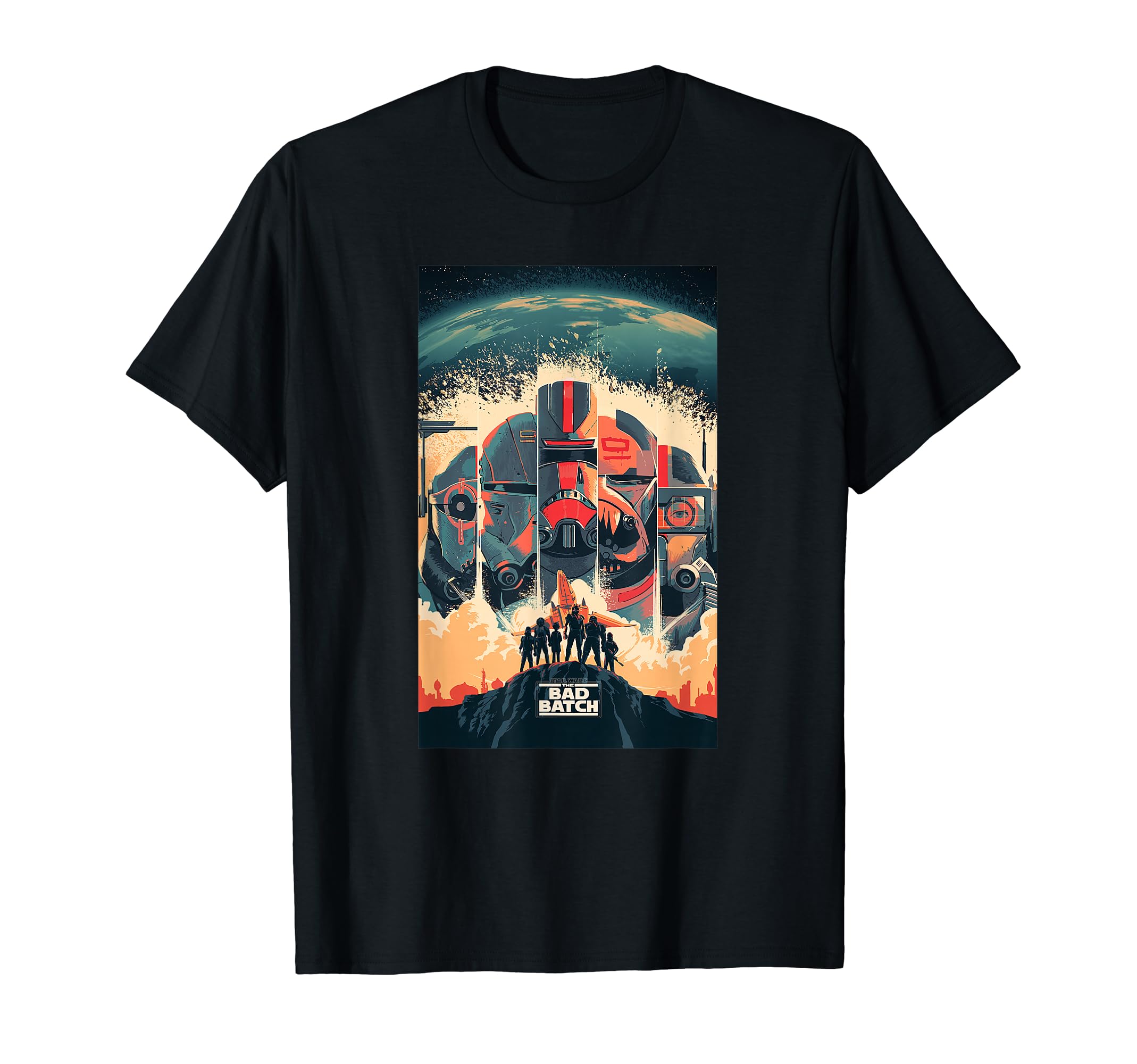 Star Wars The Bad Batch Clone Force 99 Series Poster T-Shirt 4580₽
