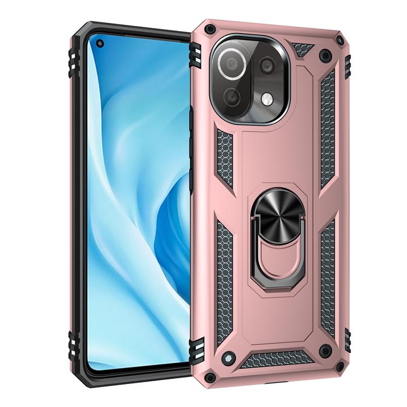 Shockproof Rugged Magnetic Ring Stand Fundas TPU Bumper Cover for Xiaomi Mi11 Mi 11 Pro Mi11 Lite 5G Case Coque Protective Shell