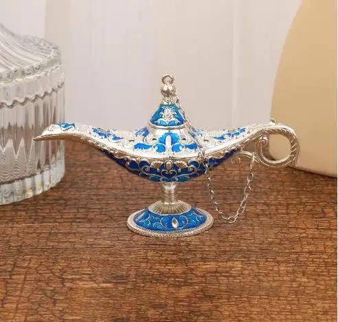 Aladdin Lamp Decoration Russian Wishing Lamp Metal Decoration Crafts European Vintage a birthday present Home Decoration Crafts