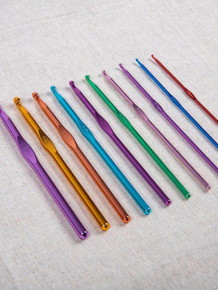 Buy 10pcs Knitting Aluminum Knitting Needles Knitting And Crochet
