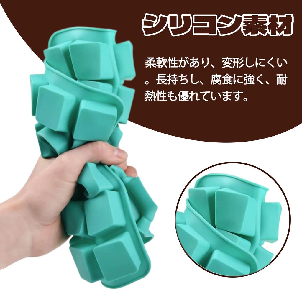 DELUXEFOX Square Silicone 40 Chocolate Mini Cube for Kitchen Easy Installation and Cleaning Mold, Cavities, Multi-Purpose Mold, Mold, Heat-Resistant,