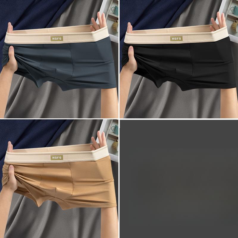 3pcs Men's Breathable and Comfortable Mid Waist High Stretch Men's Plus Size Underwear Breathable Men's Underwear Boxer Brief