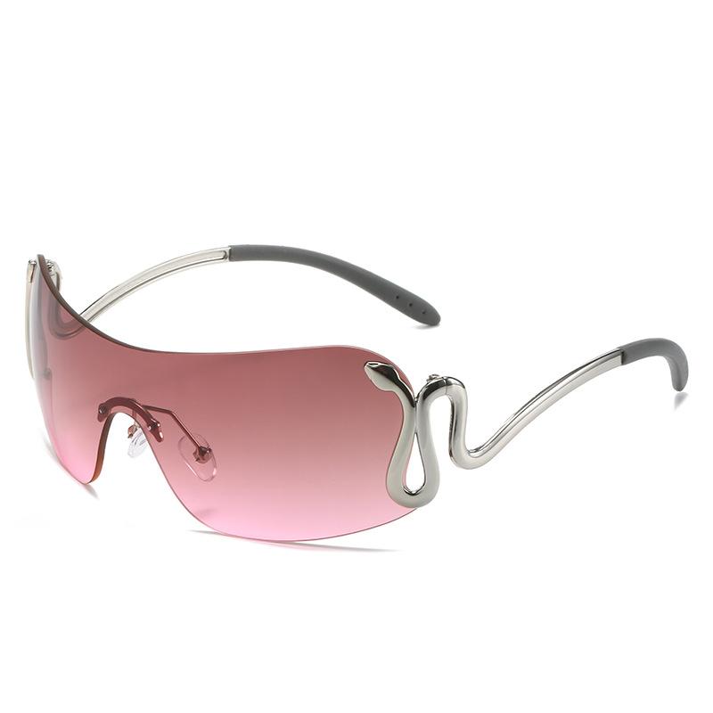 One-Piece Sunglasses, Personalized Animal One-Piece Y2K Cobra Snake Sunglasses For Women