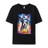 Halloween Blue Heeler With Pumpkins Dog T Shirt New Coming Cotton Adult T Shirt Slim Fit Fitted Round Neck TShirt