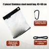 Stainless Steel Meshes Bag Wire Meshes Hanging Food Storage Bags Rodents Proof Bear Pouches For Outdoor Camping Hiking
