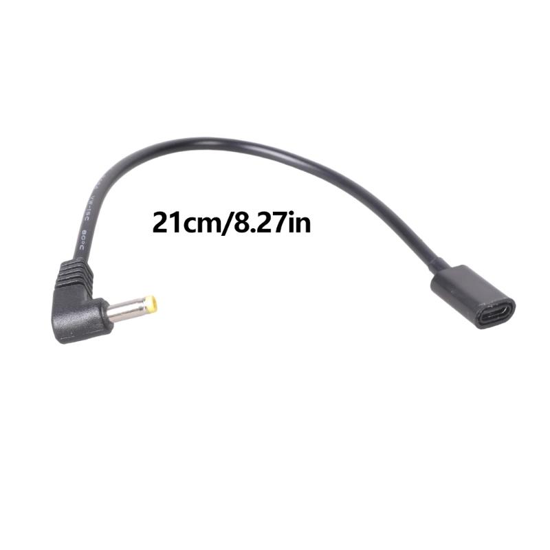 90 Degree Right Angle USB C Female To 4.0mmx1.7mm DC5V Power Cable Adapter Cord For Router Camera Lamp Fan