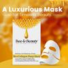 Bee & Beauty Bio Collagen Overnight Mask Pack of 1 | Korean Face Mask For Glass Skin | Sheet Mask For Deep Hydration, Pore minizmizing With Goodnes