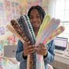 New 5Pcs Gradient Color Plush Twist Stick 20mm Imitation Rabbit Hair Twist Stick For DIY Fluffy Doll Gifts Crafts Materials