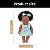 Păpușă Realistă Fetiță Neagră de 12 inch cu Păr Afro Natural Creț Jucărie Reborns Sigură Pentru Copii Colecționabilă Reconfortantă